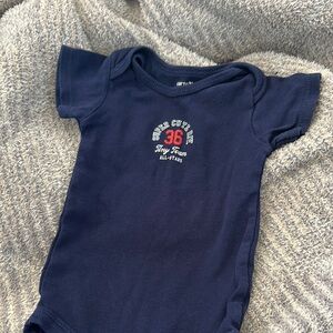 Navy Blue Baby onesie 9 months